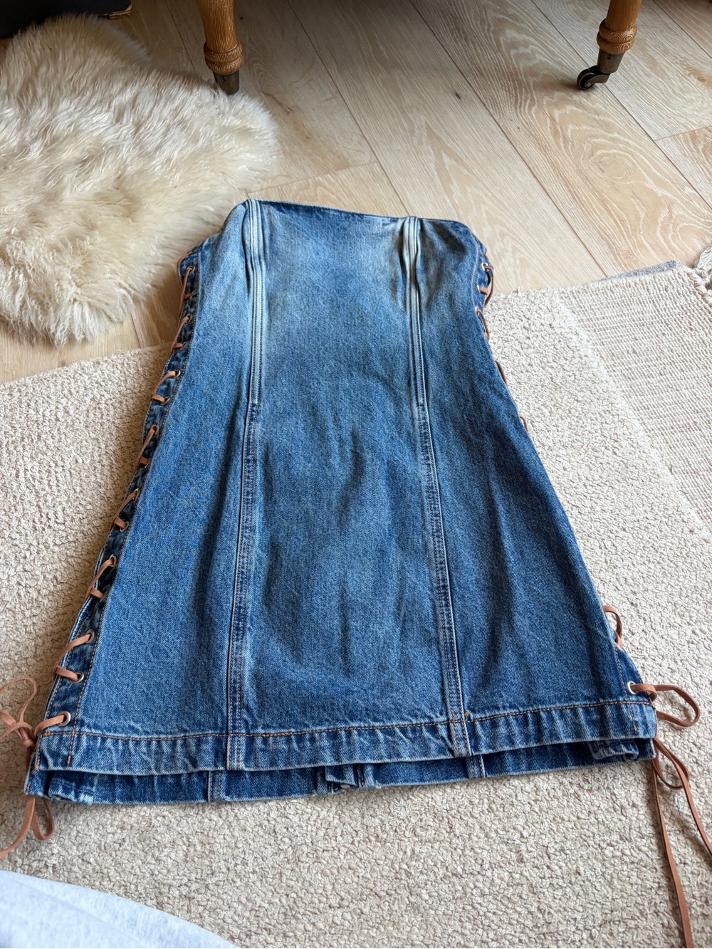 GRLFRND Mini Denim Dress